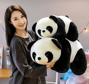 CuddleNest Cute Panda Soft Toy | Adorable Plush Soft Toy for Kids | Cute Stuffed Toy Home Decor (Lying Panda) - Lying_Panda_25*15*10