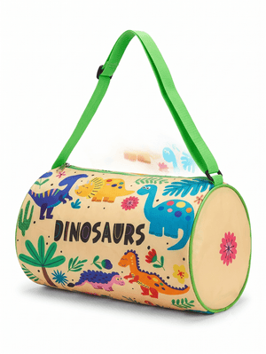 CuddleNest Dinosaurs Kids Travel Barrel Duffle Bag - Kids & Baby Bags