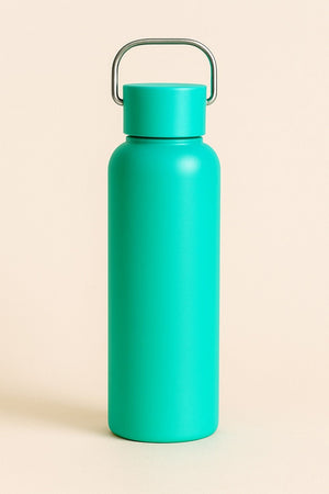 CuddleNest Eco Stainless Steel Water Bottle | Leak - Proof Bottle with Bamboo Top - Water Bottle_Brown Box_Green