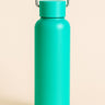 CuddleNest Eco Stainless Steel Water Bottle | Leak - Proof Bottle with Bamboo Top - Water Bottle_Brown Box_Green