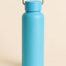 CuddleNest Eco Stainless Steel Water Bottle | Leak - Proof Bottle with Bamboo Top - Water Bottle_Brown Box_Blue