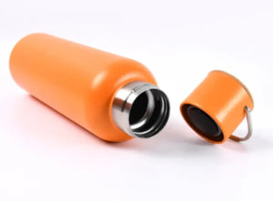 CuddleNest Eco Stainless Steel Water Bottle | Leak - Proof Bottle with Bamboo Top - Water Bottle_Brown Box_Green