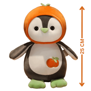 CuddleNest Fruit Penguin Soft Toy | Adorable Plush Toy for Kids - Penguine_with_Cap_25*18*10
