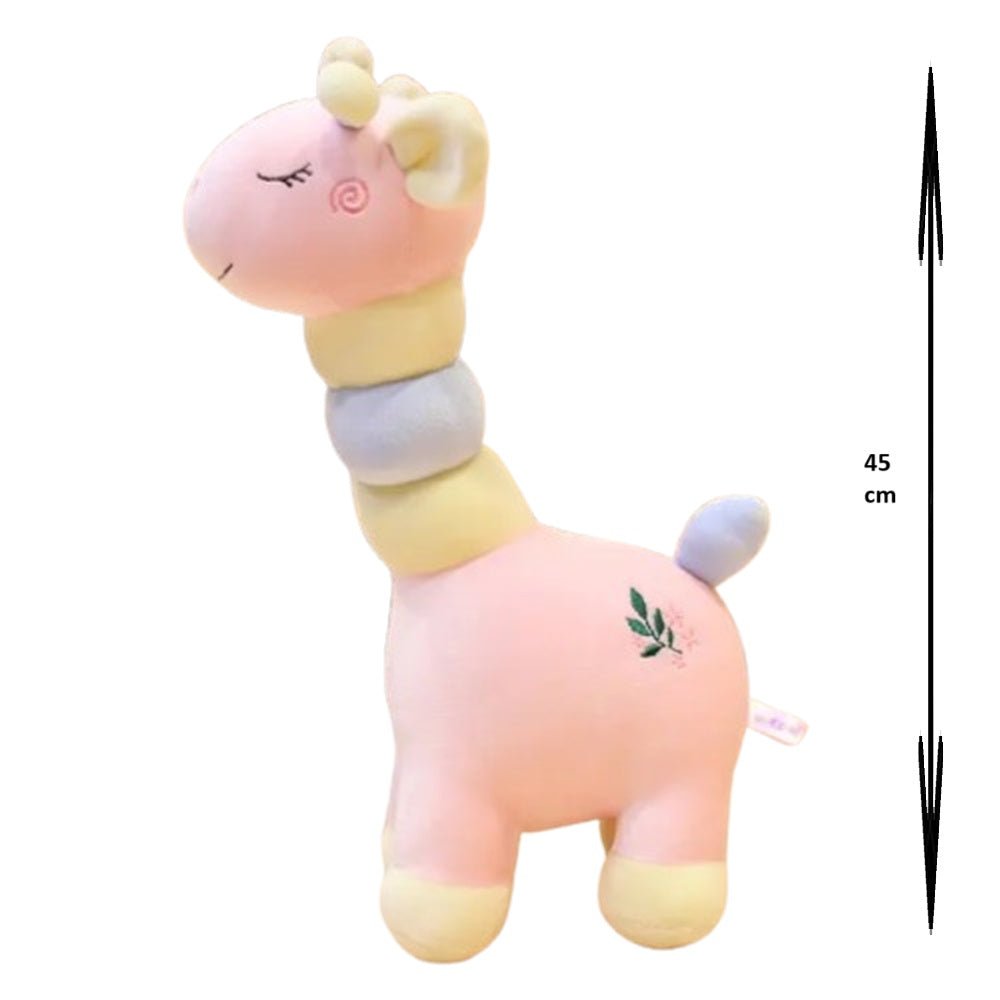 CuddleNest Giraffe Toy in Pastel color 45 cm - Giraffe_Pink_45*20*15