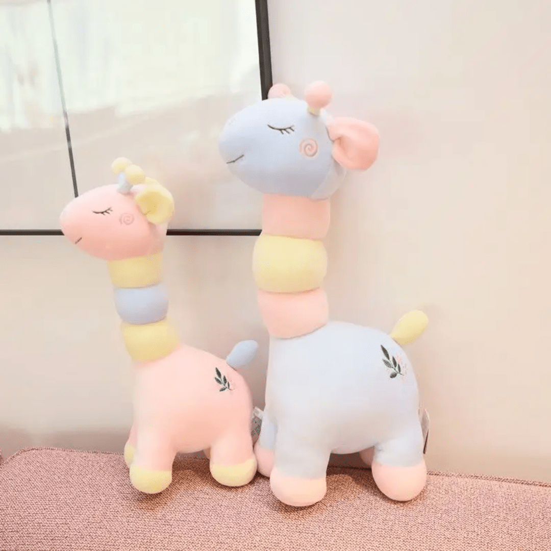 CuddleNest Giraffe Toy in Pastel color 45 cm - Giraffe_Pink_45*20*15