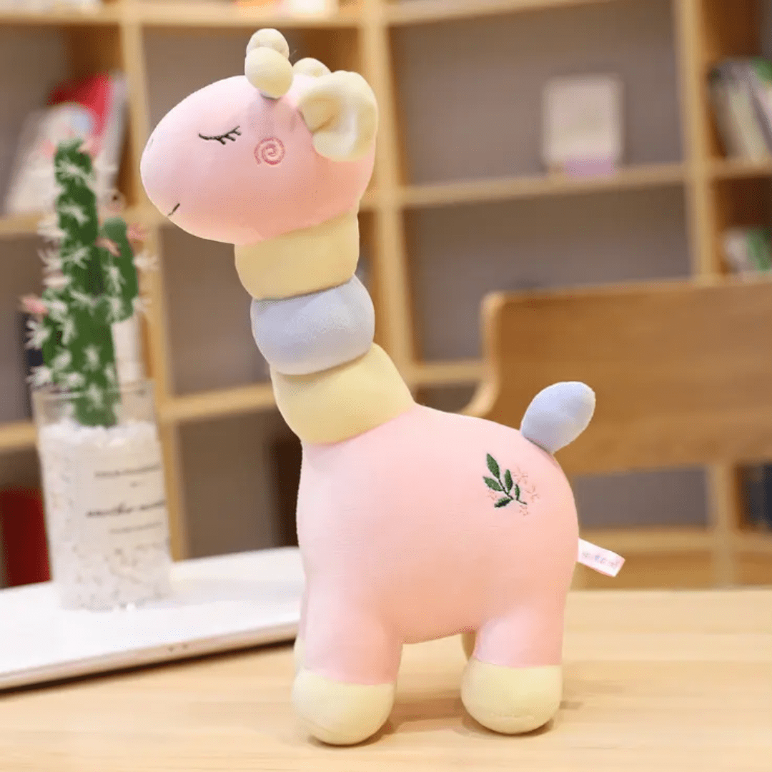 CuddleNest Giraffe Toy in Pastel color 45 cm - Giraffe_Pink_45*20*15