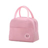 CuddleNest Insulated Lunch Bag for Office Men & Women | Tiffin Bag for School Kids with Aluminum Foil, Waterproof & Durable - Lunch Box Bag_Brivilas_Pink