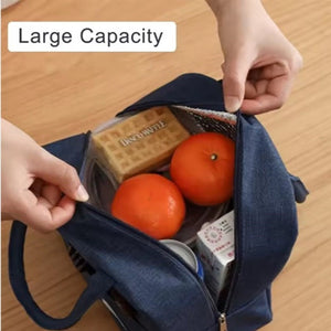 CuddleNest Insulated Lunch Bag for Office Men & Women | Tiffin Bag for School Kids with Aluminum Foil, Waterproof & Durable - Lunch Box Bag_Brivilas_Pink