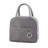 CuddleNest Insulated Lunch Bag for Office Men & Women | Tiffin Bag for School Kids with Aluminum Foil, Waterproof & Durable - Lunch Box Bag_Brivilas_Grey