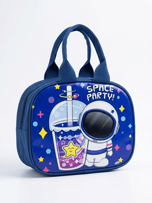 CuddleNest Kids Astronaut Insulated Lunch Bag with Zipper Pocket 5L - Insulated lunch bag