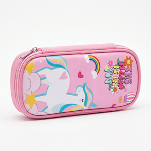 CuddleNest Kids Magic Unicorn Multi-Slot Pencil Pouch Pastel Pink - Stationery