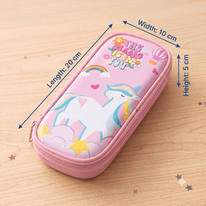 CuddleNest Kids Space Astronaut Multi-Slot Pencil Pouch Dark Blue - Stationery