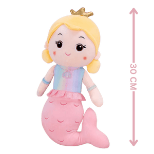 CuddleNest Mermaid Doll Soft Toy 30 cm - Pink - Soft Toys