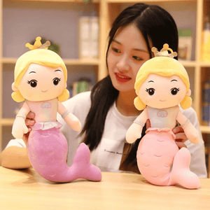 CuddleNest Mermaid Doll Soft Toy 30 cm - Pink - Soft Toys