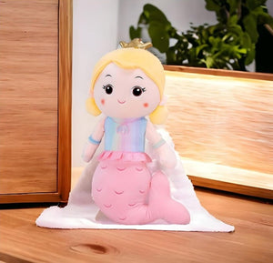 CuddleNest Mermaid Doll Soft Toy 30 cm | The Mom Store - Pink Soft Toy