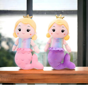 CuddleNest Mermaid Doll Soft Toy 30 cm | The Mom Store - Pink Soft Toy