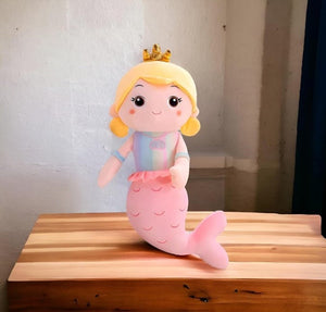 CuddleNest Mermaid Doll Soft Toy 30 cm | The Mom Store - Pink Soft Toy