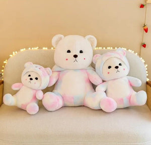 CuddleNest Pastel Rainbow Teddy Bear 28 cm | The Mom Store - Soft Toy