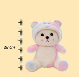 CuddleNest Pastel Rainbow Teddy Bear 28 cm | The Mom Store - Soft Toy