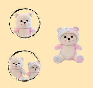 CuddleNest Pastel Rainbow Teddy Bear 28 cm | The Mom Store - Soft Toy