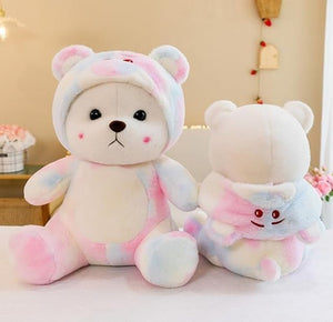 CuddleNest Pastel Rainbow Teddy Bear 28 cm | The Mom Store - Soft Toy