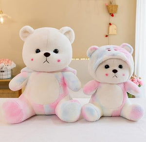 CuddleNest Pastel Rainbow Teddy Bear 28 cm | The Mom Store - Soft Toy