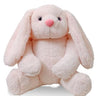 CuddleNest Peach Bunny Soft Toy, 30 cm Plush Stuffed Animal, Fluffy Huggable Toy for Kids | Peach Color - Bunny_Long Ear_Peach_55*55*30