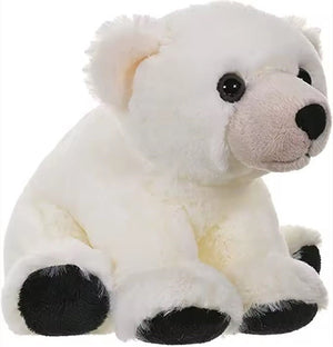 CuddleNest Plush Polar Bear Soft Toy | White Stuffed Animal with Black Paws - Polar Bear_White