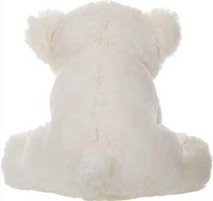 CuddleNest Plush Polar Bear Soft Toy | White Stuffed Animal with Black Paws - Polar Bear_White
