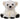 CuddleNest Plush Polar Bear Soft Toy | White Stuffed Animal with Black Paws - Polar Bear_White
