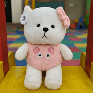 CuddleNest Plush Strawberry Lily Teddy Bear - Strawberry Lily_Pink