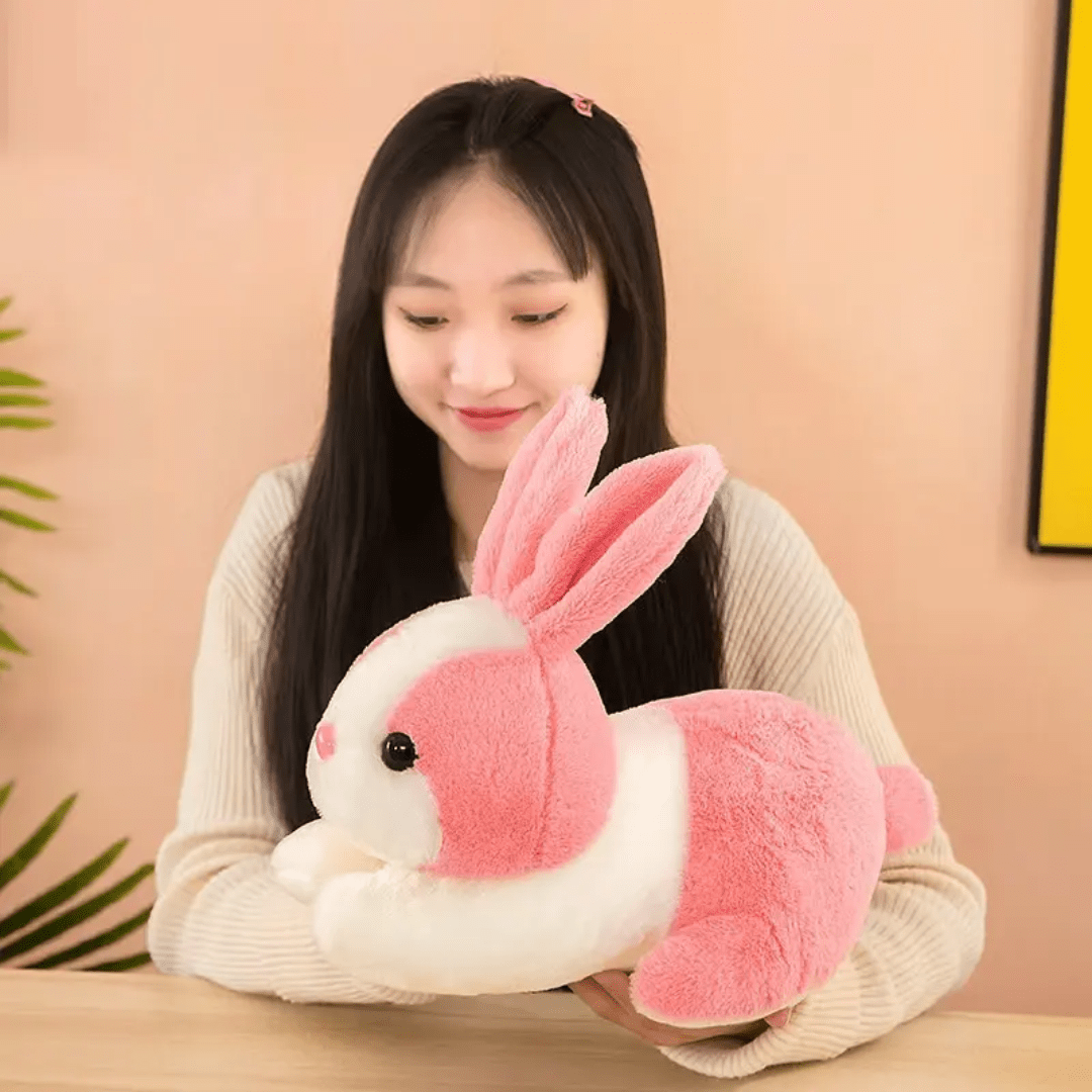 Extra Fluffy Rabbit CuddleNest Rabbit Soft Toy 30 cm | Extra Soft Plush Stuffed Animal ...