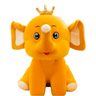 CuddleNest Royal Yellow Elephant Plush Toy with Crown, Soft Stuffed Animal, Nursery Décor Gift - Crown_elephant_Yellow_25*18*12
