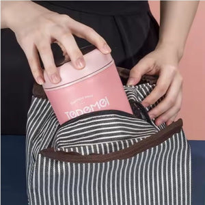 CuddleNest Stainless Steel Thermal Soup Cup Lunch Box – 530 ml | Insulated, Leakproof Food Jar with Spoon for Kids & Adults | Travel, Office, School Use | Spill-Proof & BPA-Free (Green)