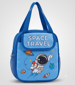 CuddleNest Thermal Insulated Flap Lunch Bag – Blue Space Edition - Insulated lunch bag