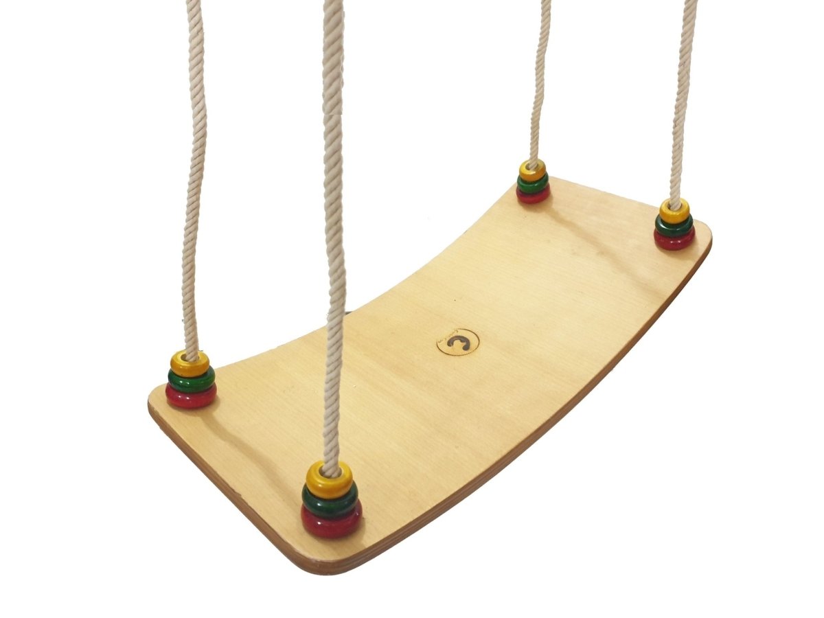 CuddlyCoo Curved Wooden Board Swing - BOASWICURV