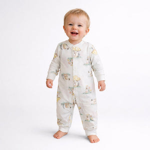 Cute Hedgehog, Full Sleeves Jumpsuit Romper for Tiny Toddlers - 3 - 6 Months Kids Clothing