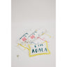 Cute Koala And Tree Printed Cot Set. - MSY - CSB - 001F - Yellow