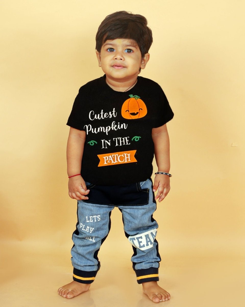 Cute Pumpkin Kids T shirt - TWKD-TRTT-0-6