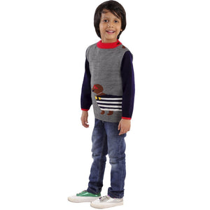 Cute Puppy Kids Sweater - SWT-CTPPY-6-12