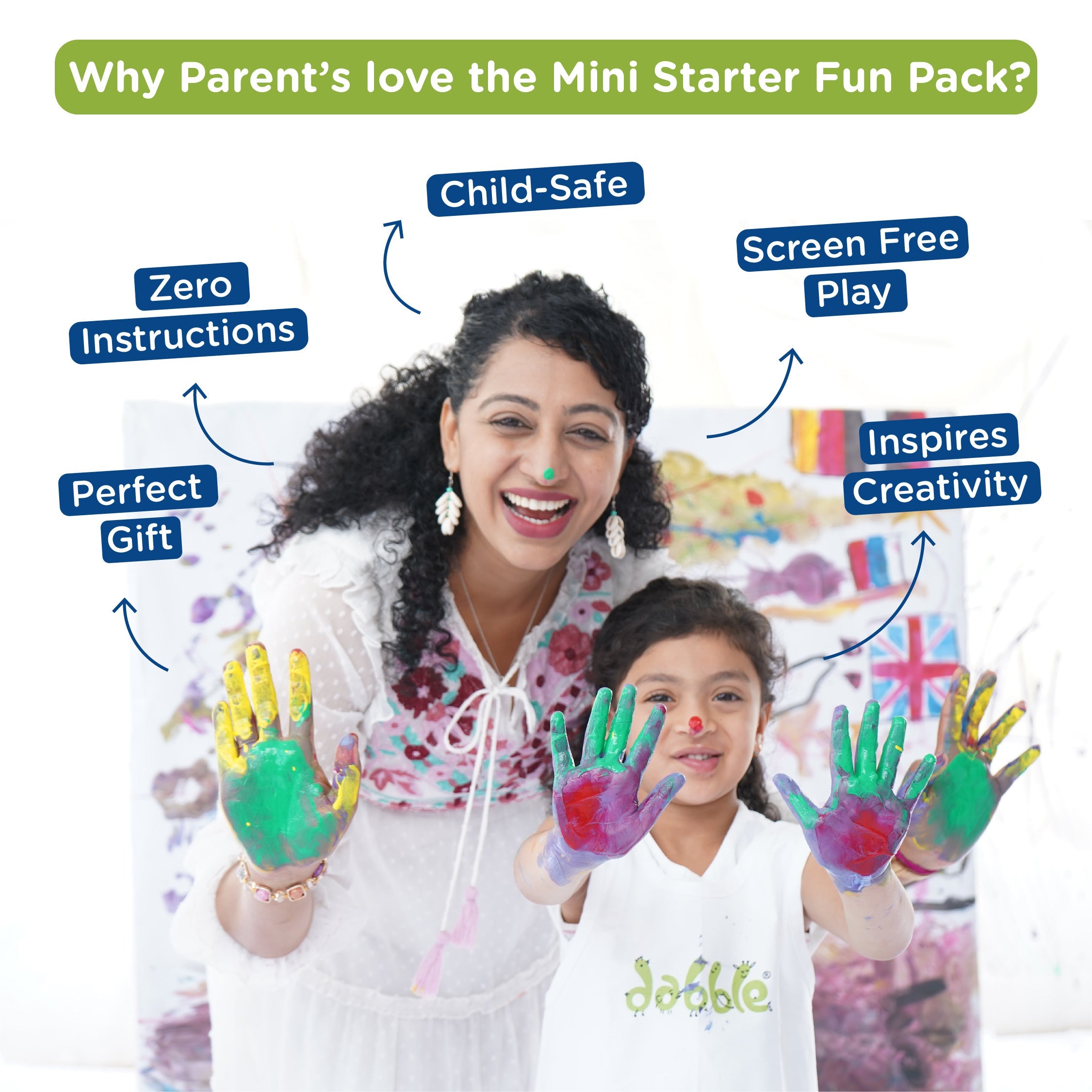 Dabble Mini Starter Finger Painting Fun Pack - DFP03