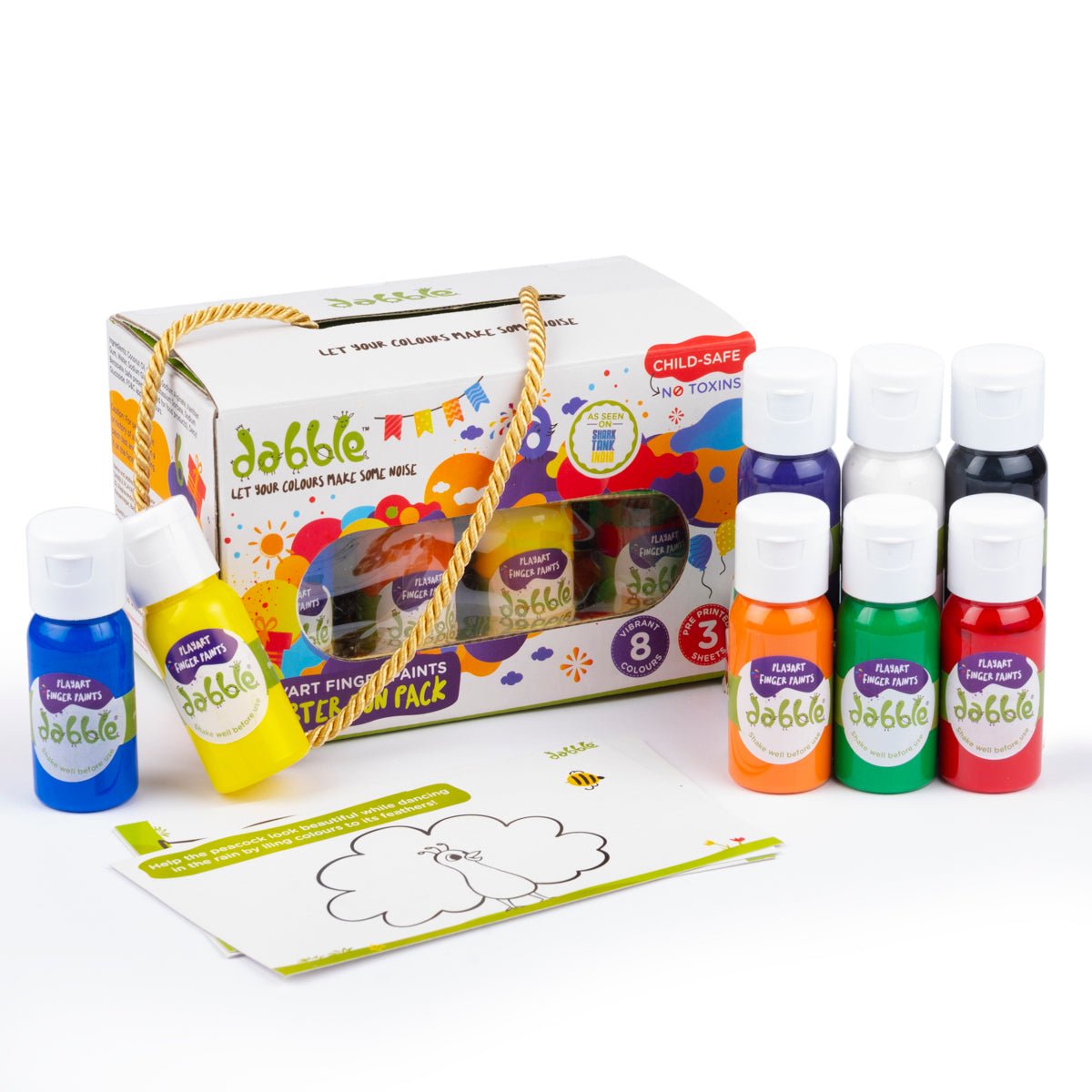 Dabble Mini Starter Finger Painting Fun Pack - DFP03