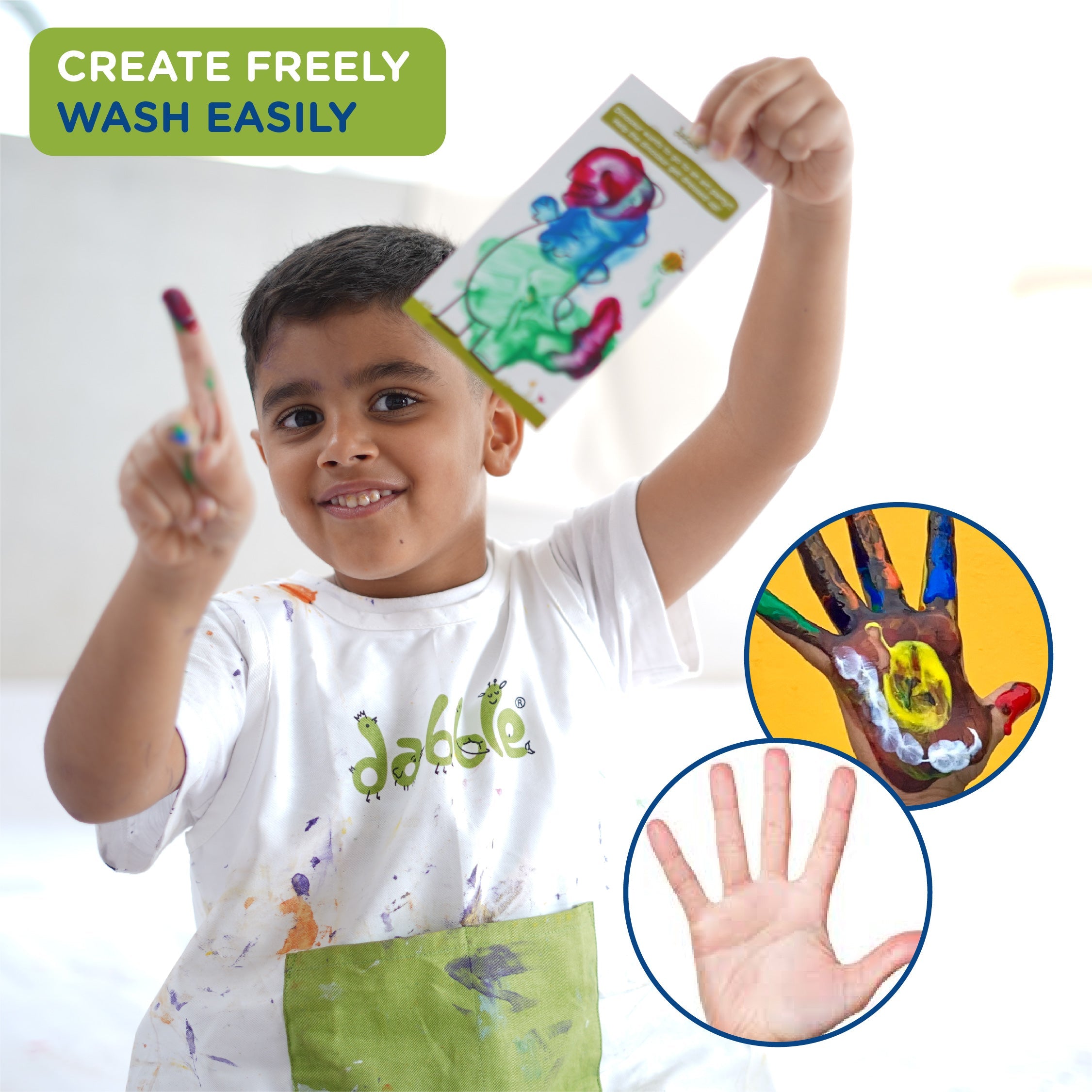 Dabble Mini Starter Finger Painting Fun Pack - DFP03