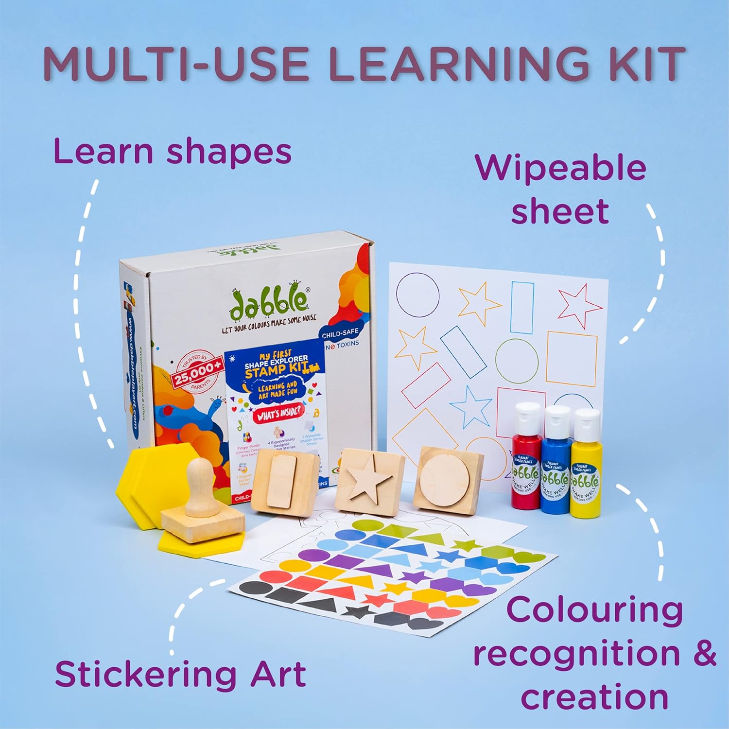 Dabble | My First Shape Explorer Stamp Kit - STAMPKIT