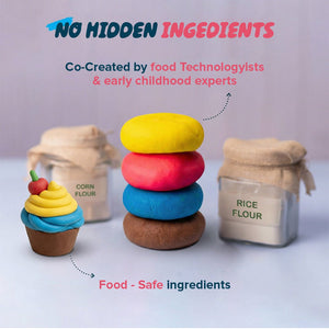 Dabble Playart mini’s Dessert Party Playdough Set - Art & Craft