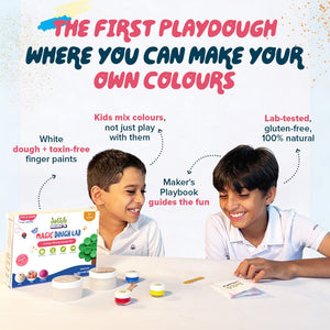 Dabble Playart Mini’s Magic Dough Lab - Colour Mixing Playdough Set - Art & Craft