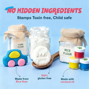 Dabble Playart Mini’s Magic Dough Lab - Colour Mixing Playdough Set - Art & Craft