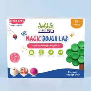 Dabble Playart Mini’s Magic Dough Lab - Colour Mixing Playdough Set - Art & Craft