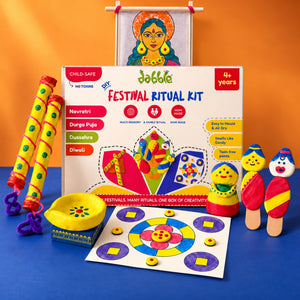 Dabble Sensory 4 in 1 Festive Rituals Kit | DIY Art Kit for Kids | Modelling Clay - Art & Craft