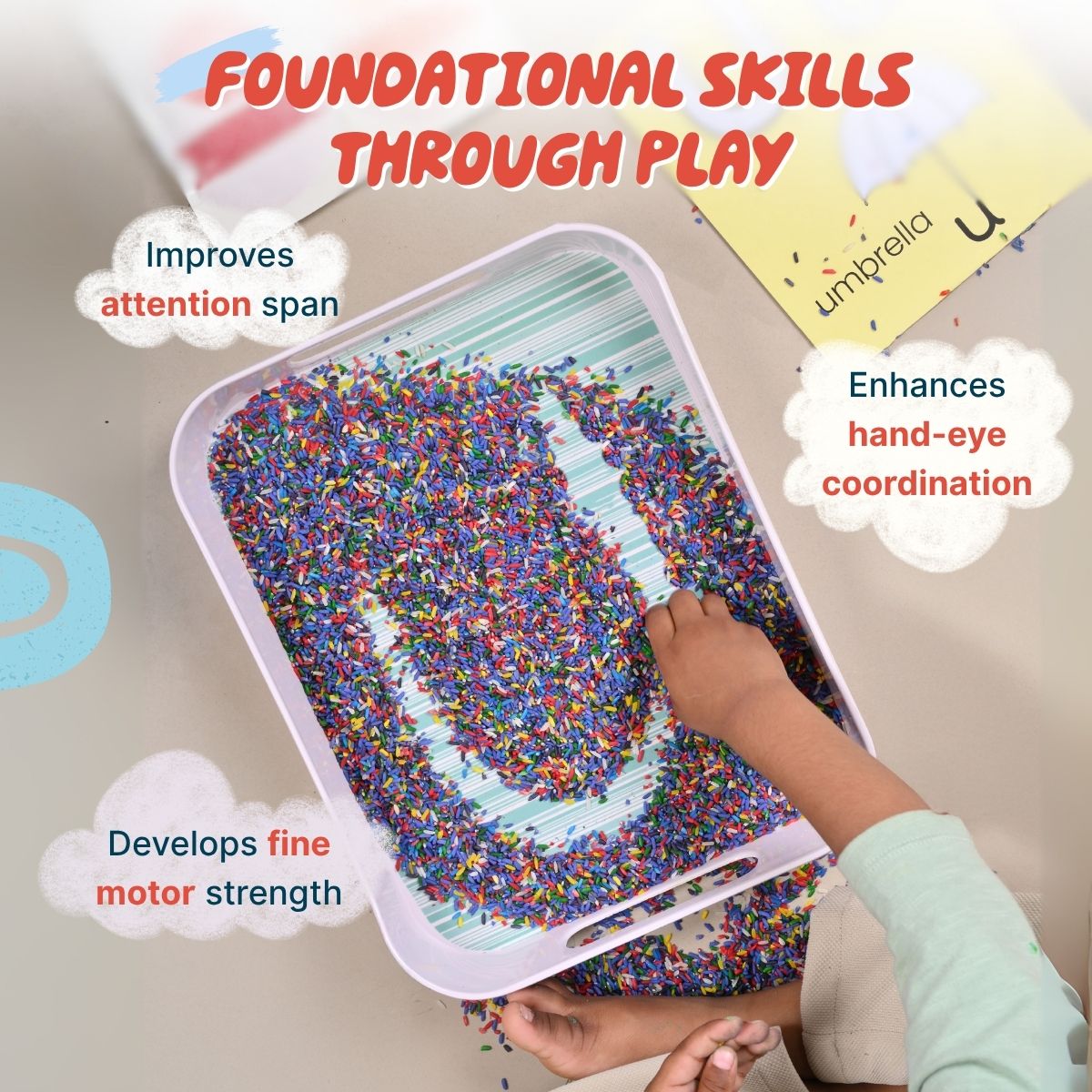 Dabble Sensory Rice Play Kit - DPSR1062